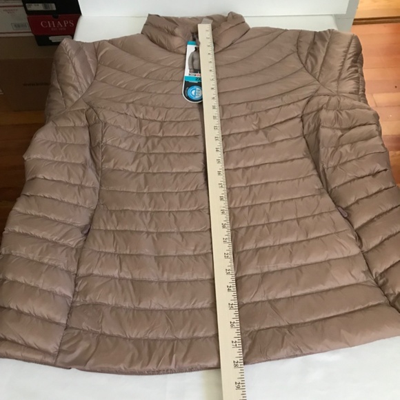 32 DEGREES Down Puffer Jacket Heat Ultra Light Taupe NWT Women's Plus Size 2X - Picture 16 of 16